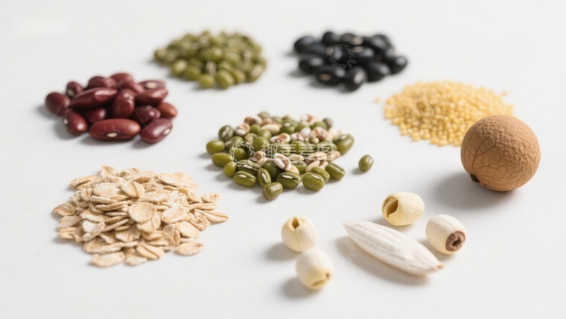 高清大图下载【趣麦麦图】多种谷物与豆类的展示