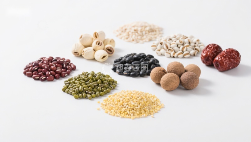 高清大图下载【趣麦麦图】多种谷物与豆类的组合展示