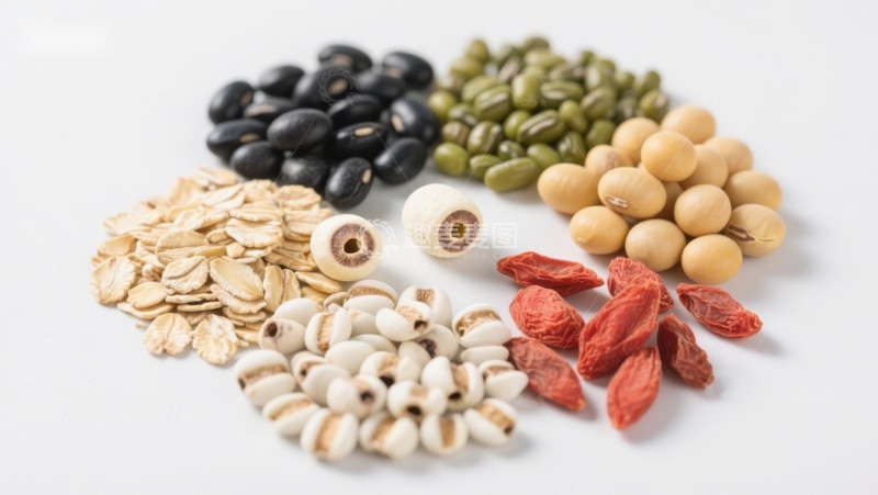 高清大图下载【趣麦麦图】多种健康谷物与豆类展示