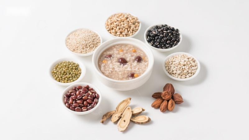 高清大图下载【趣麦麦图】多种谷物与粥的组合展示