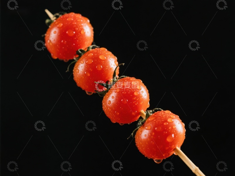 高清大图下载【趣麦麦图】串上的樱桃番茄