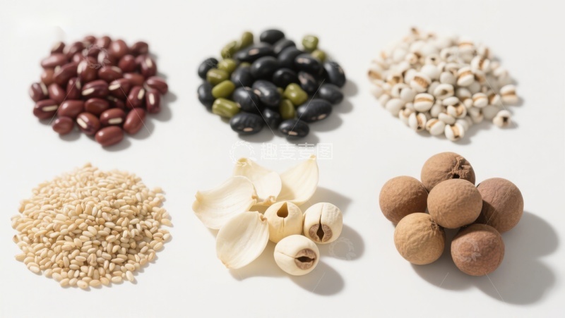 高清大图下载【趣麦麦图】六种常见食材的特写展示