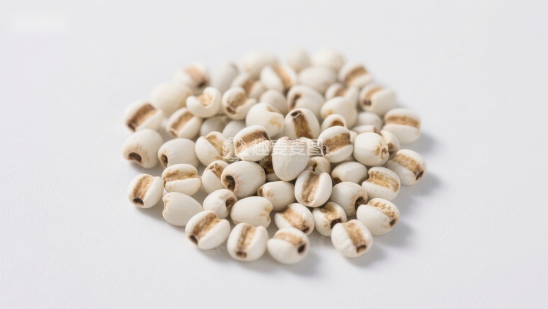 高清大图下载【趣麦麦图】一堆白色谷物的特写