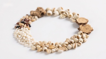 天然材质手链特写