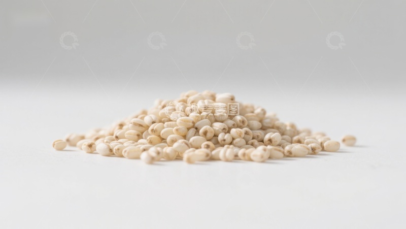 高清大图下载【趣麦麦图】一堆白色谷物粒