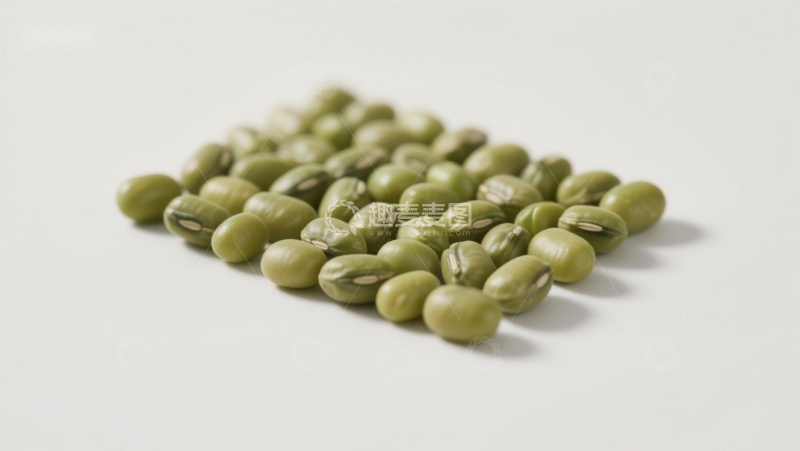 高清大图下载【趣麦麦图】绿色豆子整齐排列