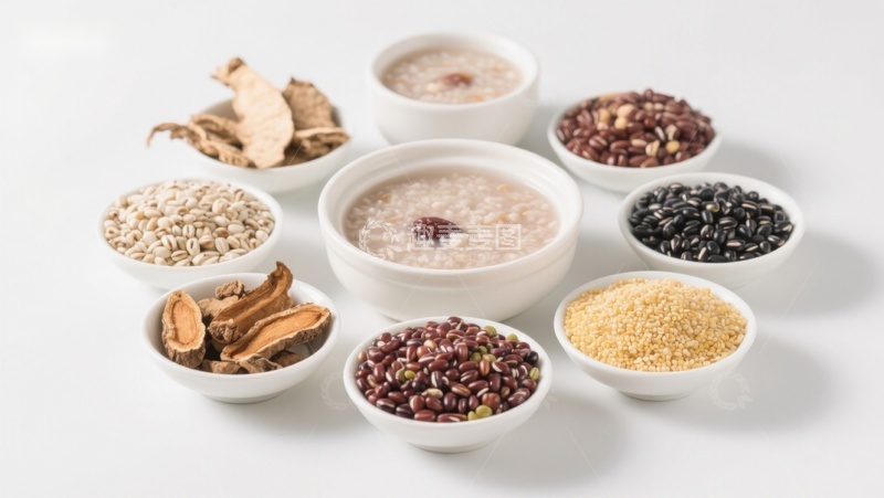 高清大图下载【趣麦麦图】多种谷物与粥品的健康组合