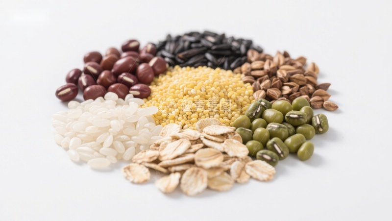 高清大图下载【趣麦麦图】多种谷物和豆类的组合展示