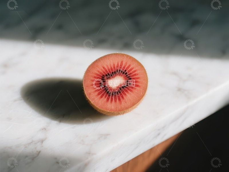 高清大图下载【趣麦麦图】切开的红心猕猴桃