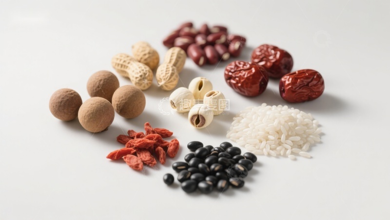 高清大图下载【趣麦麦图】多种传统食材的静物展示