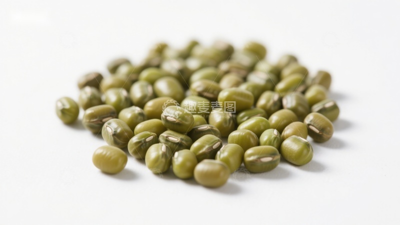 高清大图下载【趣麦麦图】新鲜绿豆堆叠特写