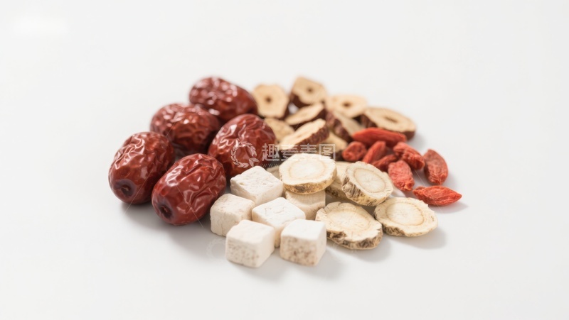 高清大图下载【趣麦麦图】多种中药材组合展示