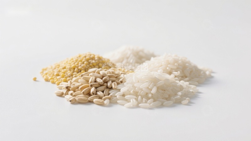 高清大图下载【趣麦麦图】多种谷物与大米的组合展示