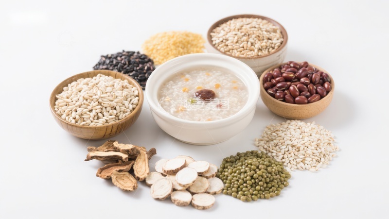 高清大图下载【趣麦麦图】多种谷物与粥的组合展示