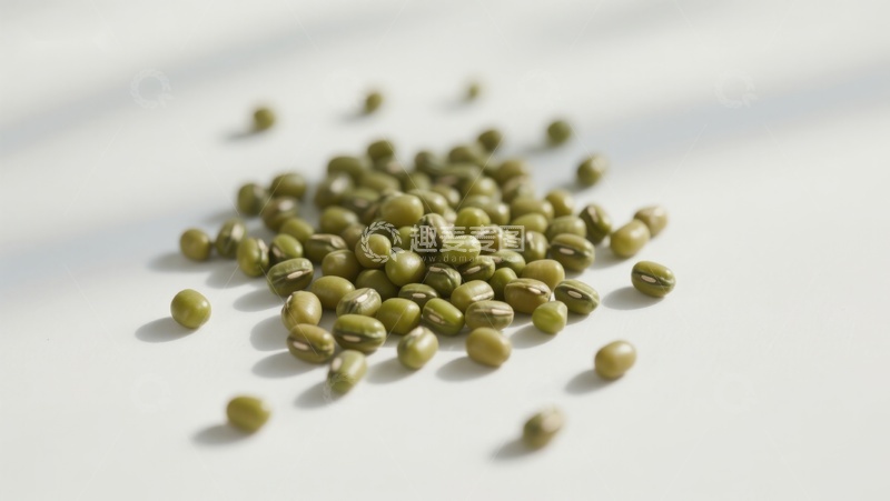 高清大图下载【趣麦麦图】散落的绿豆粒