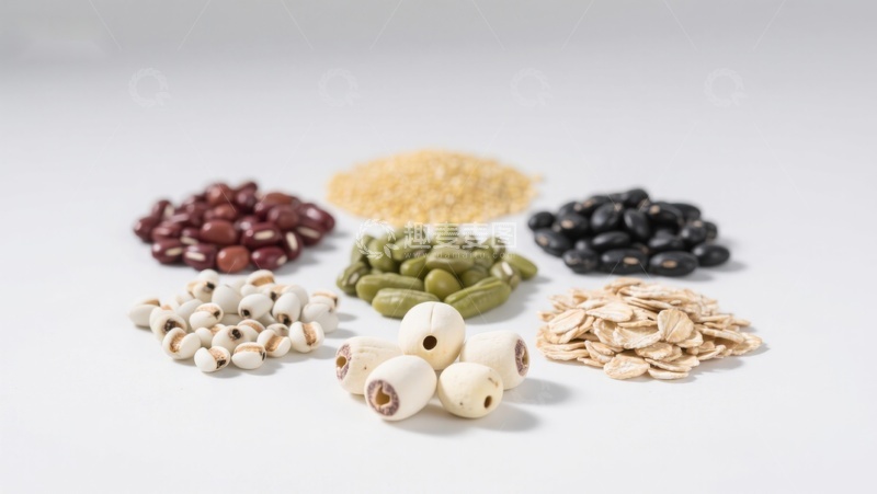 高清大图下载【趣麦麦图】多种谷物与豆类的组合展示