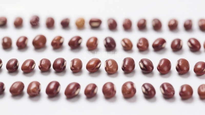高清大图下载【趣麦麦图】整齐排列的红豆