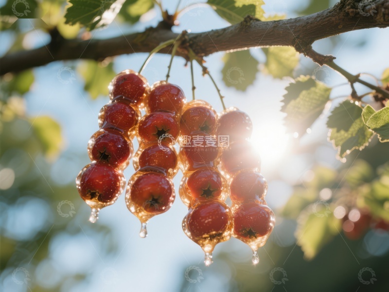 高清大图下载【趣麦麦图】阳光下的红色浆果