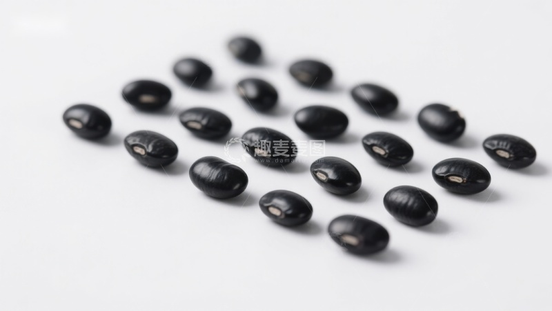 高清大图下载【趣麦麦图】黑色豆粒整齐排列