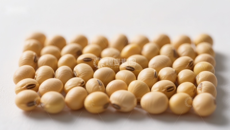 高清大图下载【趣麦麦图】整齐排列的大豆粒