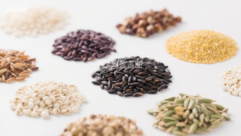 高清大图下载【趣麦麦图】多种谷物种子的展示