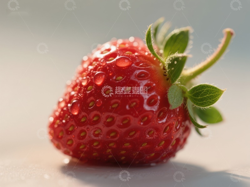 高清大图下载【趣麦麦图】新鲜草莓特写