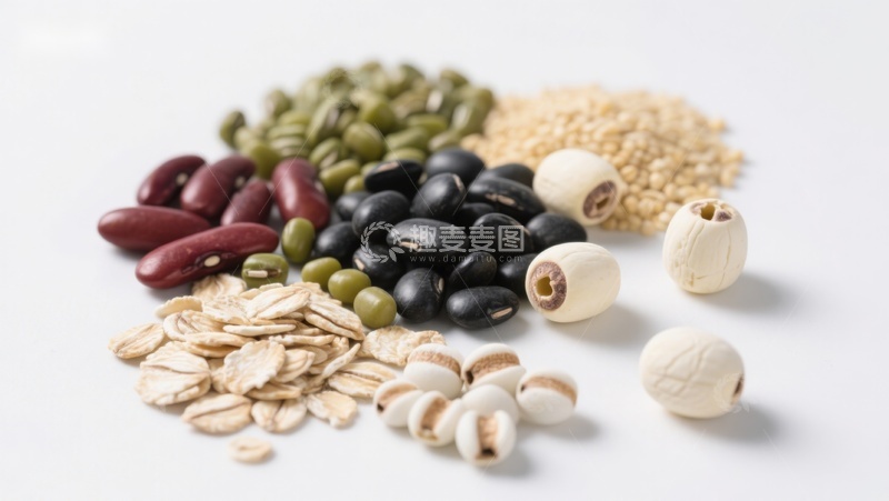 高清大图下载【趣麦麦图】多种豆类与谷物的组合展示