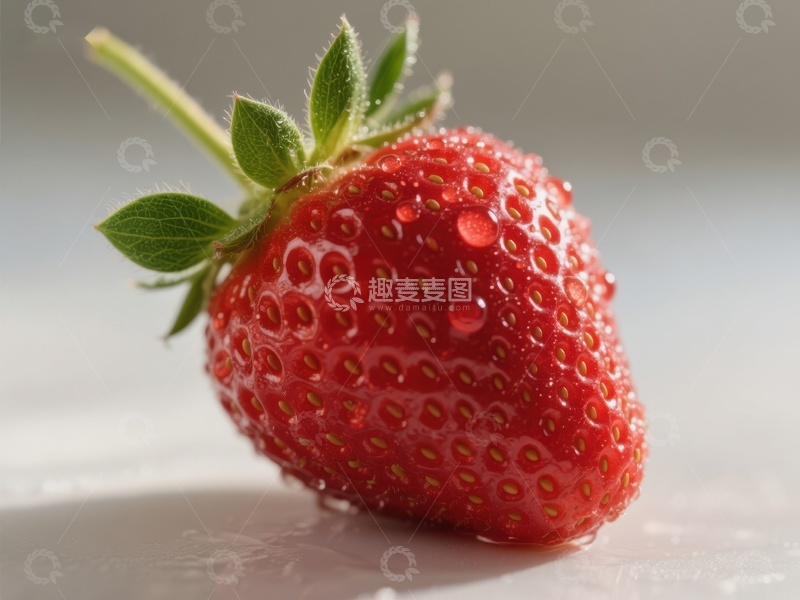 高清大图下载【趣麦麦图】新鲜草莓特写