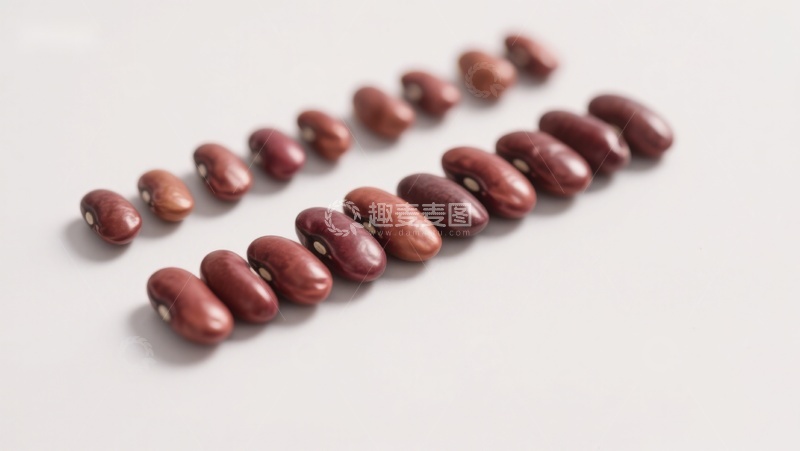 高清大图下载【趣麦麦图】整齐排列的红豆
