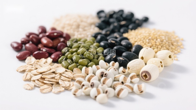高清大图下载【趣麦麦图】多种谷物与豆类的组合展示