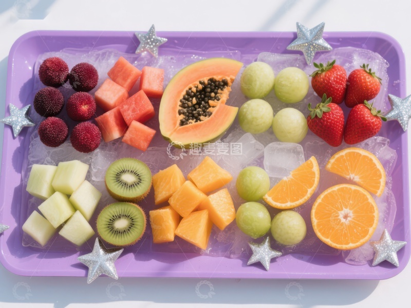 高清大图下载【趣麦麦图】色彩缤纷的水果拼盘