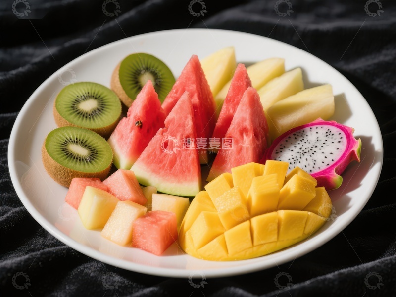 高清大图下载【趣麦麦图】色彩缤纷的水果拼盘