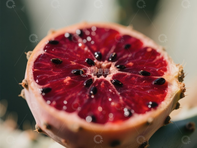 高清大图下载【趣麦麦图】切开的火龙果内部特写