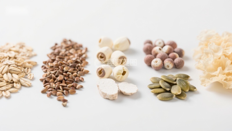 高清大图下载【趣麦麦图】-多种健康食材整齐排列