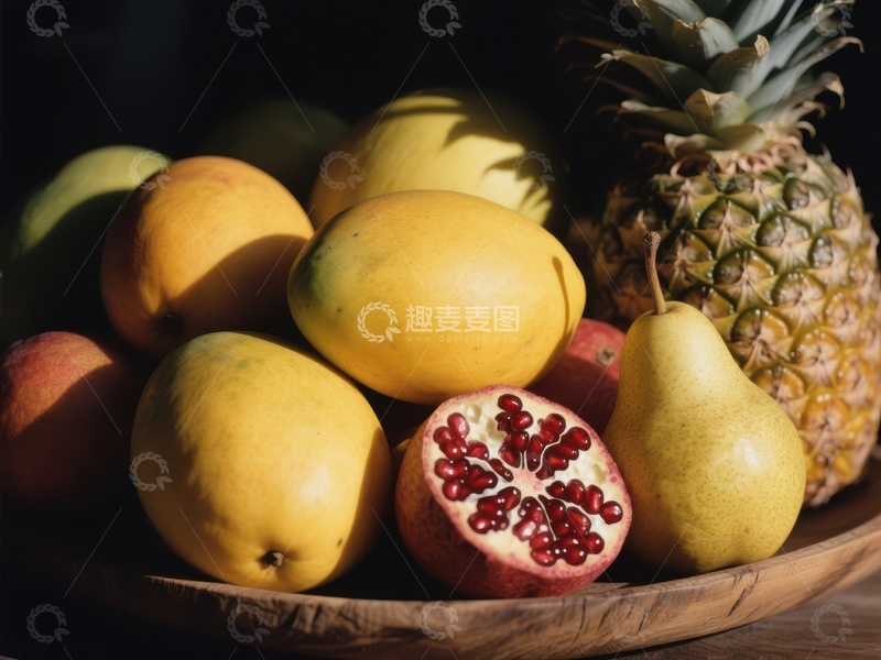 高清大图下载【趣麦麦图】新鲜水果组合静物图