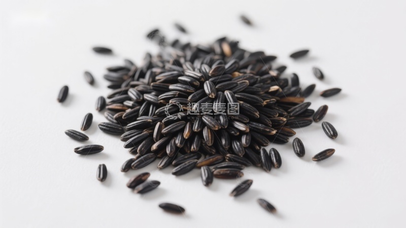 高清大图下载【趣麦麦图】黑米粒堆叠特写