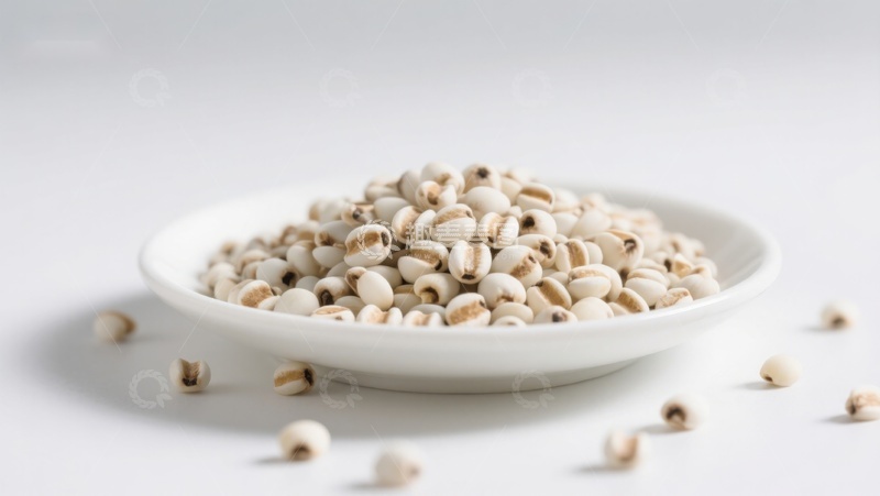 高清大图下载【趣麦麦图】-白色碗中的薏米特写