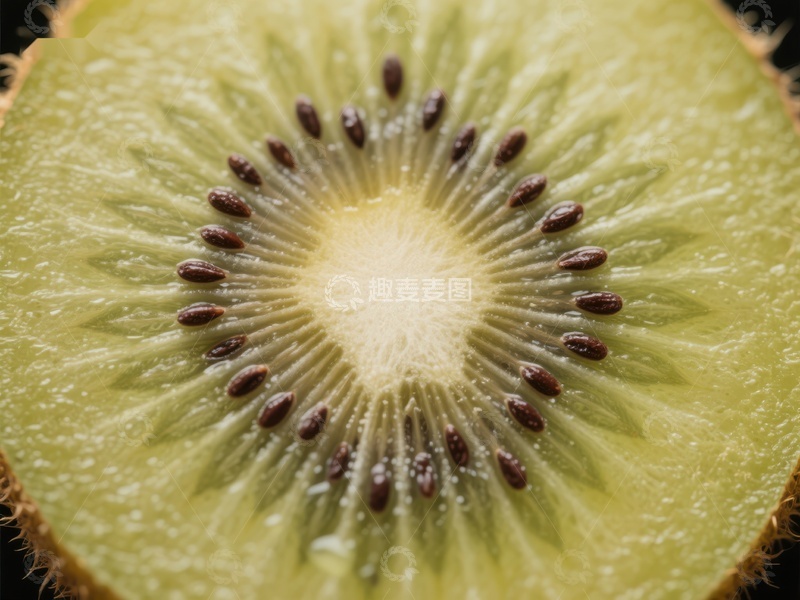 高清大图下载【趣麦麦图】切开的猕猴桃特写