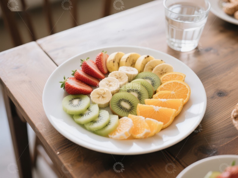 高清大图下载【趣麦麦图】新鲜水果拼盘，色彩缤纷