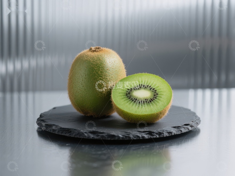 高清大图下载【趣麦麦图】新鲜猕猴桃切面展示