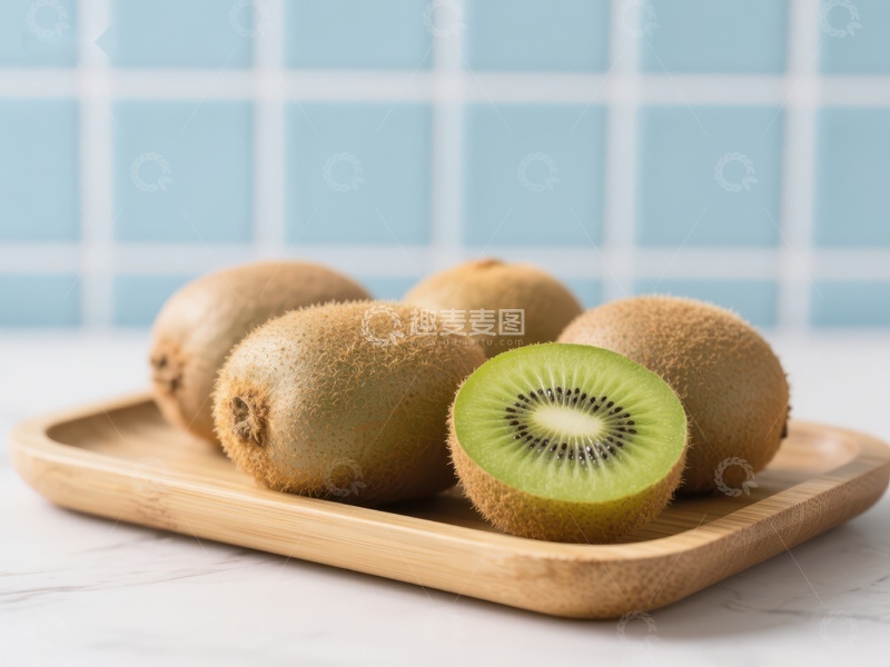 高清大图下载【趣麦麦图】新鲜猕猴桃切片展示
