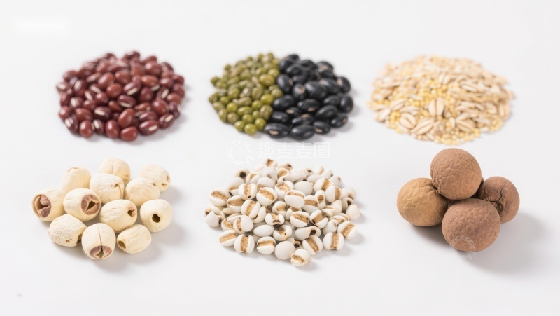 高清大图下载【趣麦麦图】多种谷物与豆类的组合展示