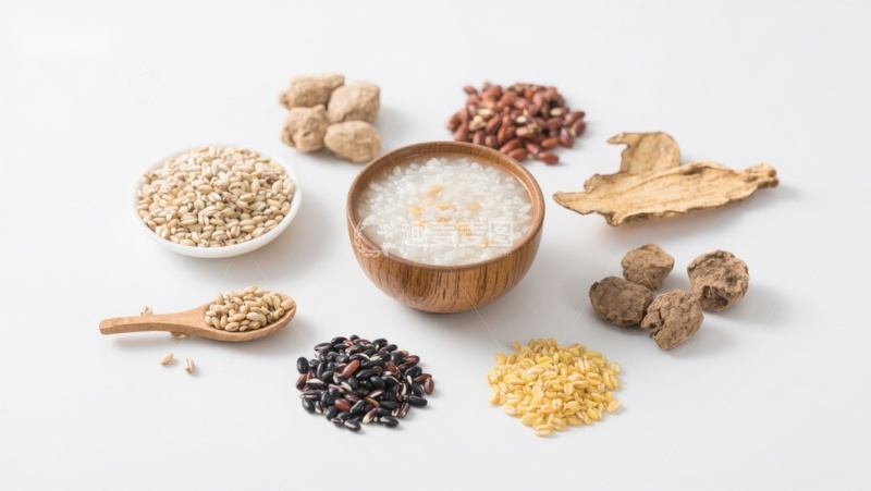 高清大图下载【趣麦麦图】多种谷物与粥的组合展示