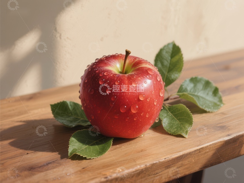 高清大图下载【趣麦麦图】阳光下的红苹果