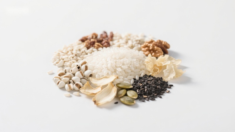 高清大图下载【趣麦麦图】多种谷物与坚果的组合