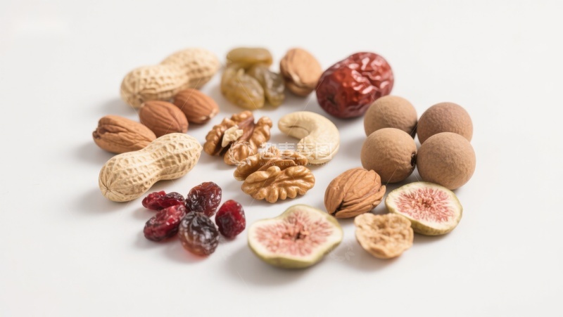 高清大图下载【趣麦麦图】各式坚果与干果的组合