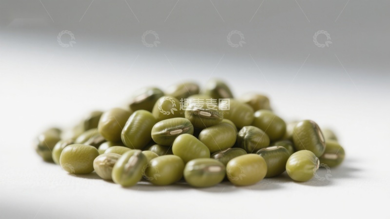 高清大图下载【趣麦麦图】一堆新鲜绿豆