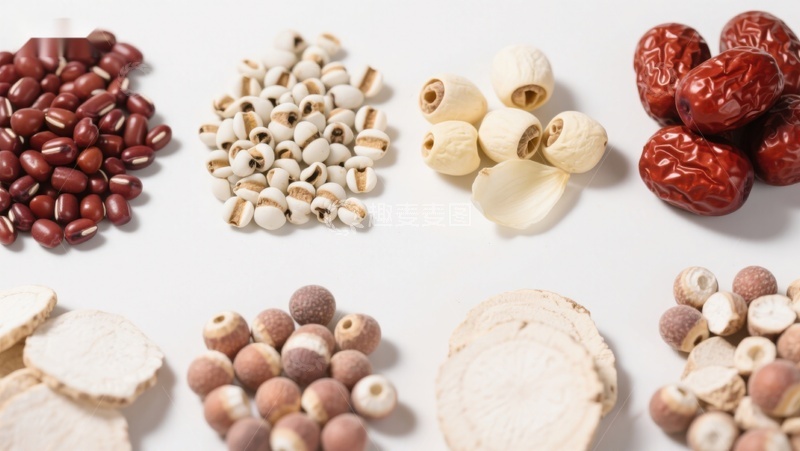 高清大图下载【趣麦麦图】多种传统食材展示