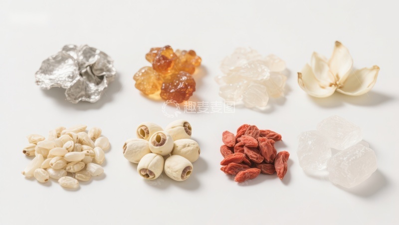 高清大图下载【趣麦麦图】多种传统食材的静态展示