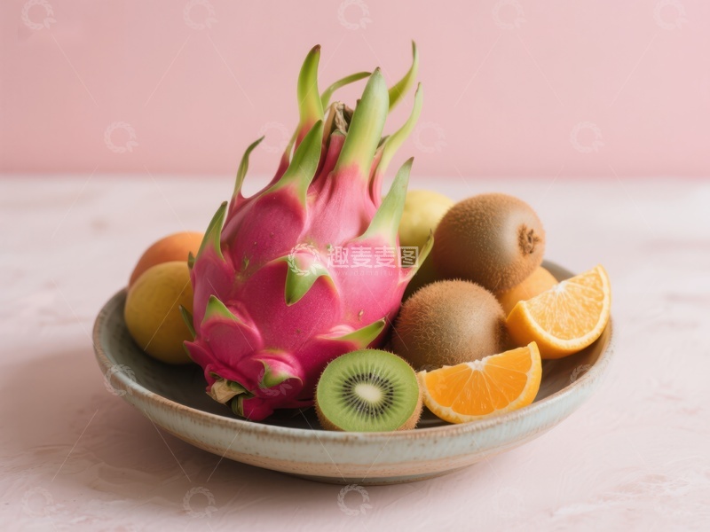 高清大图下载【趣麦麦图】色彩斑斓的热带水果组合